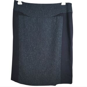 Antonio Melani Skirt Sz 6 Midi Black Colorblock Womens Dress Casual